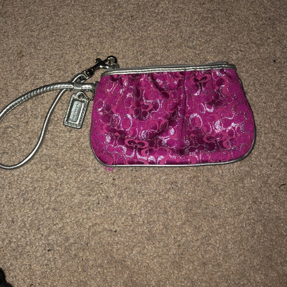 Coach mini wristlet